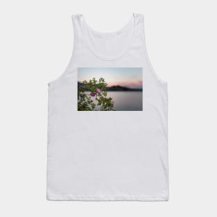 Wild Roses at Summer Sunset on Okanagan Lake Tank Top